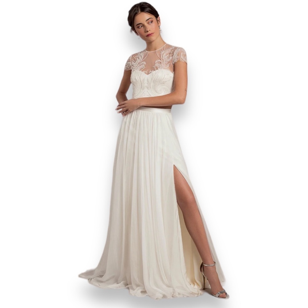 BHLDN Catherine Deane Bridal Silk Skirt New NWT